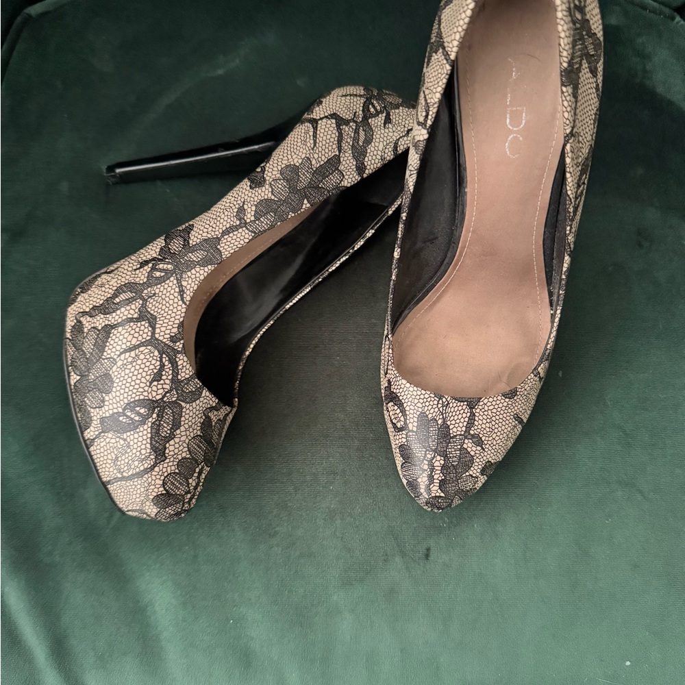 ALDO Black Lace Women's Heels
